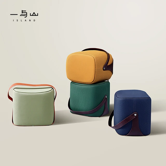 Portable PU leather multi-layer solid wood Stool For Bistro Pub Dining Bar