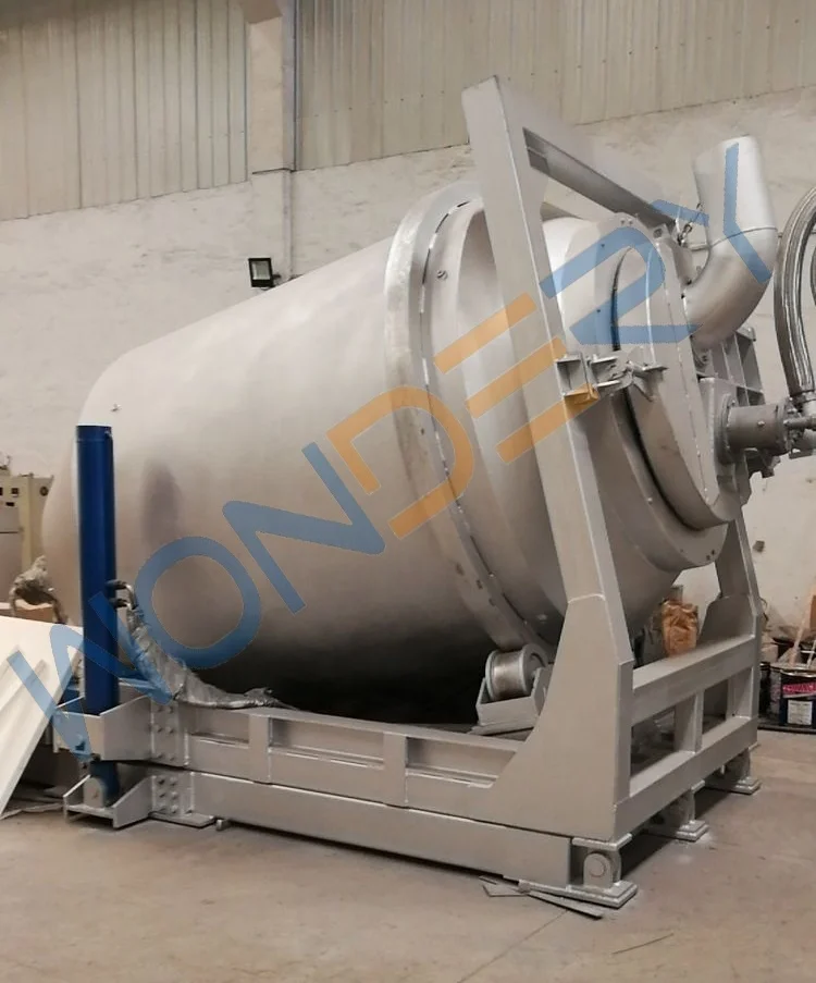 China Manufacture Gas Fired Hydraulic Tilting Type Rotary Melting Furnace For 2000kg Copper