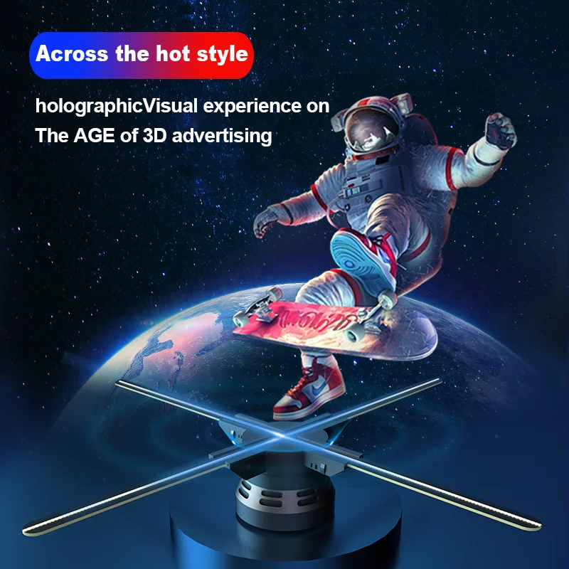 Led Hologram Fan 3d holographic Projector  3D Hologram Advertising Display