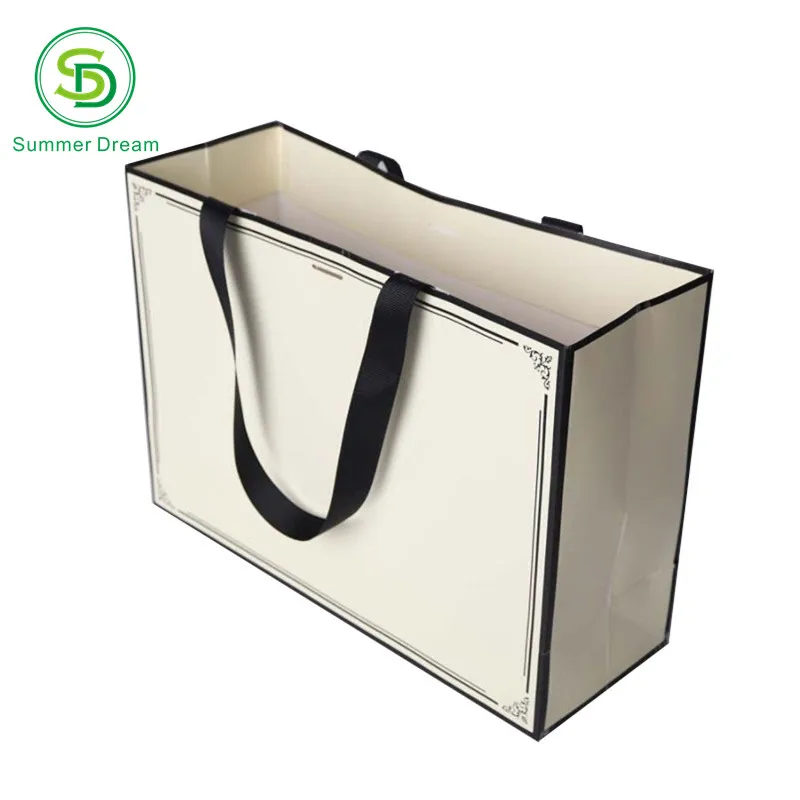 Wholesale Cheap Price Elegant Beautiful Shopping Gift Paper Packaging Bag with Free Samples