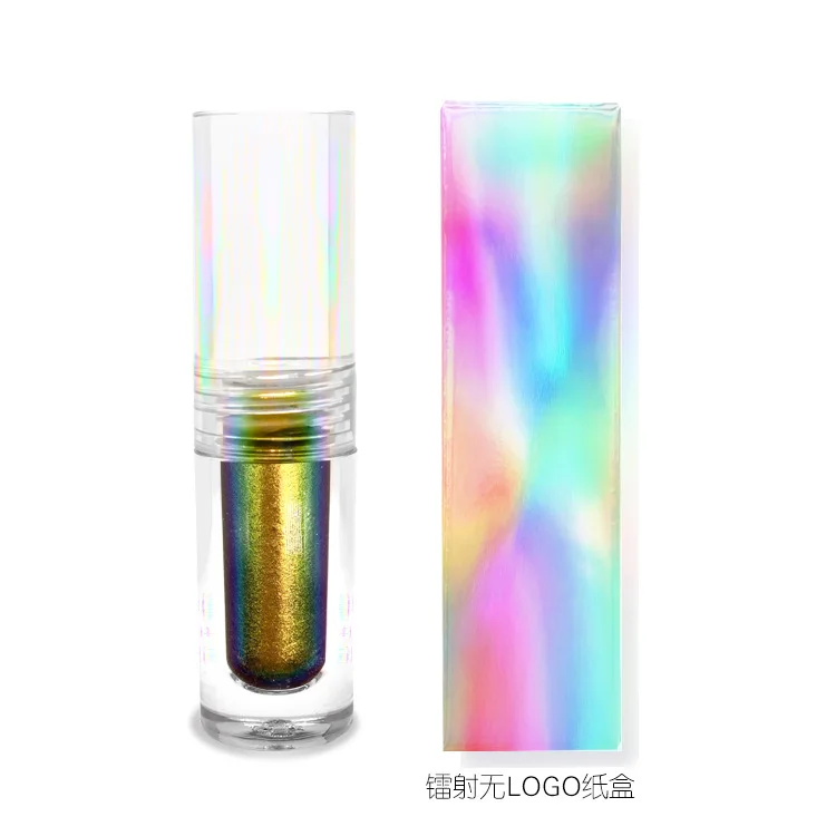 Private label 9 color chameleon multichrome metallic duochrome high pigment custom eyeshadow pigments glitter liquid eyeshadow