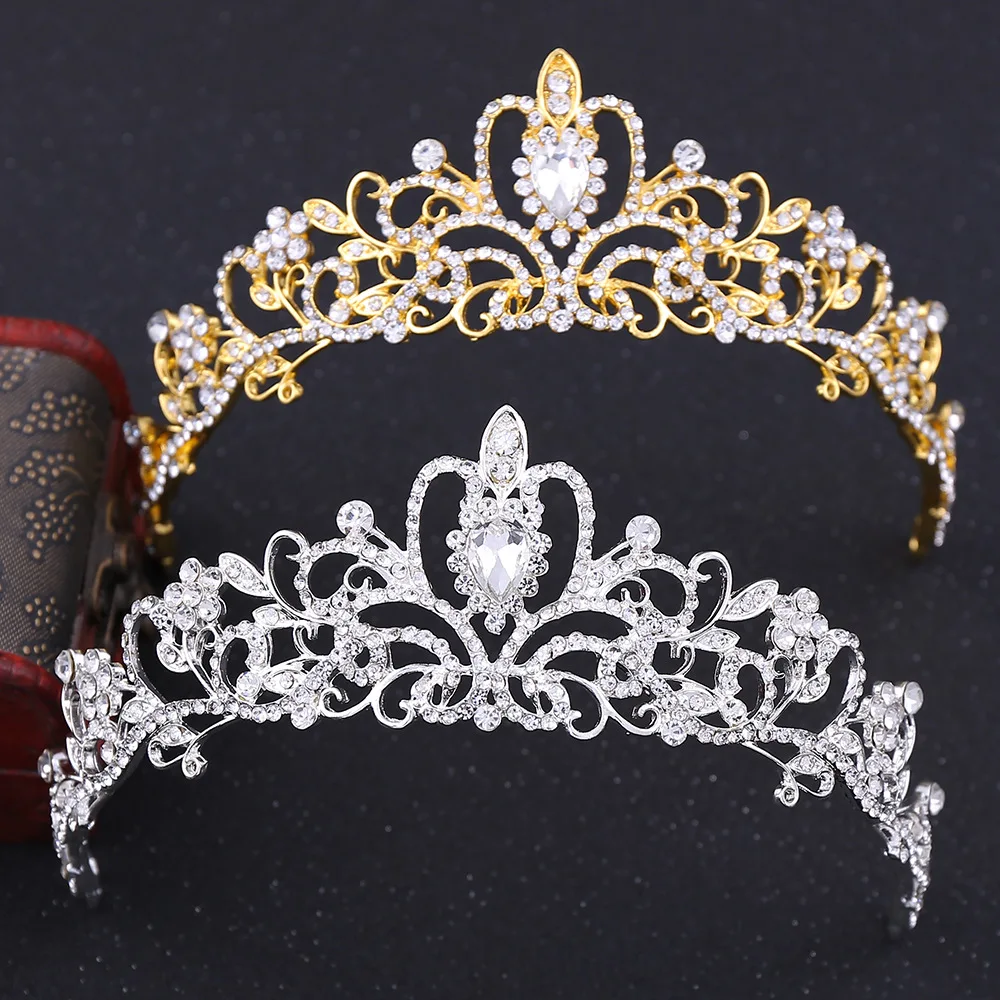 ZHG1002 High Quality Fashion Bridal Crystal Crown Large Size Tiaras Princess Crown Wedding Hair Accessories