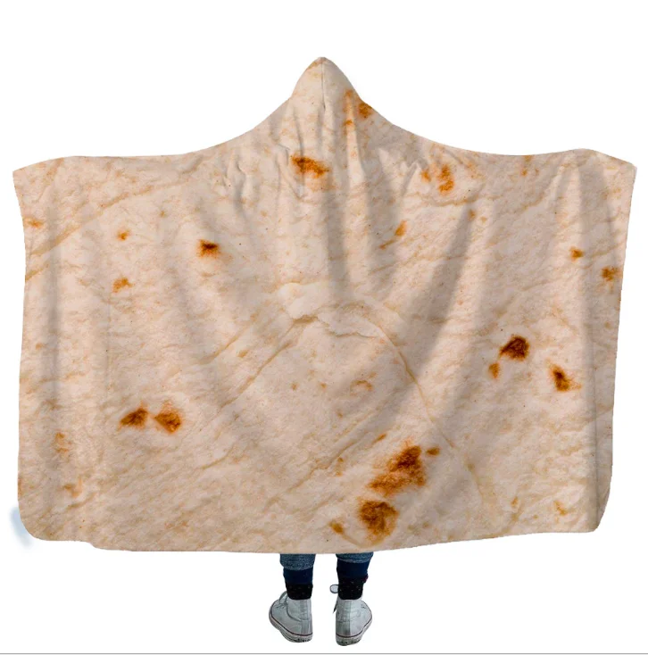New style explosion cape magic hat  Mexican burrito tortilla hooded blanket