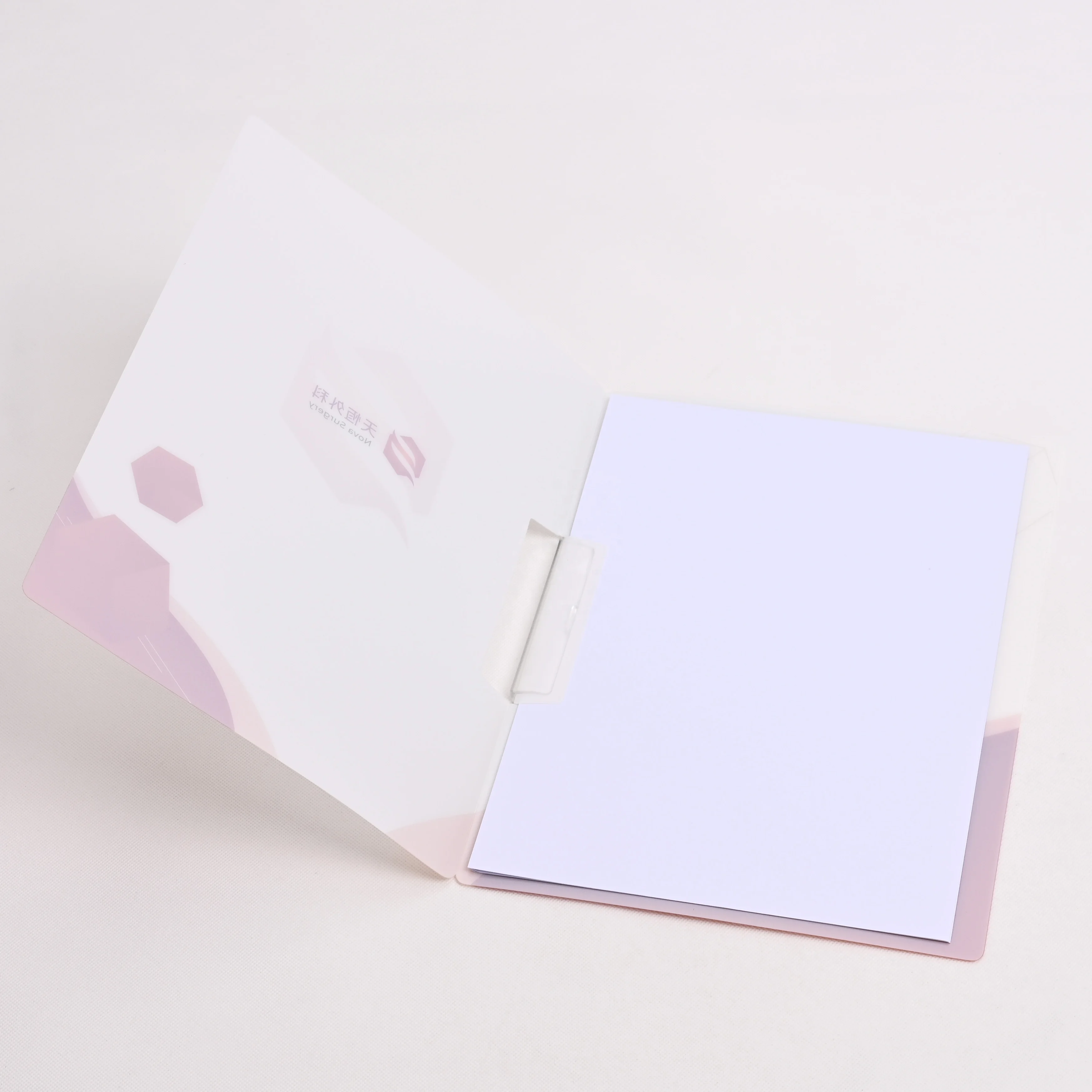 Custom New thickened Plastics Products Manufacturing PP A4 Size Swing Clip File Folder For Office And School