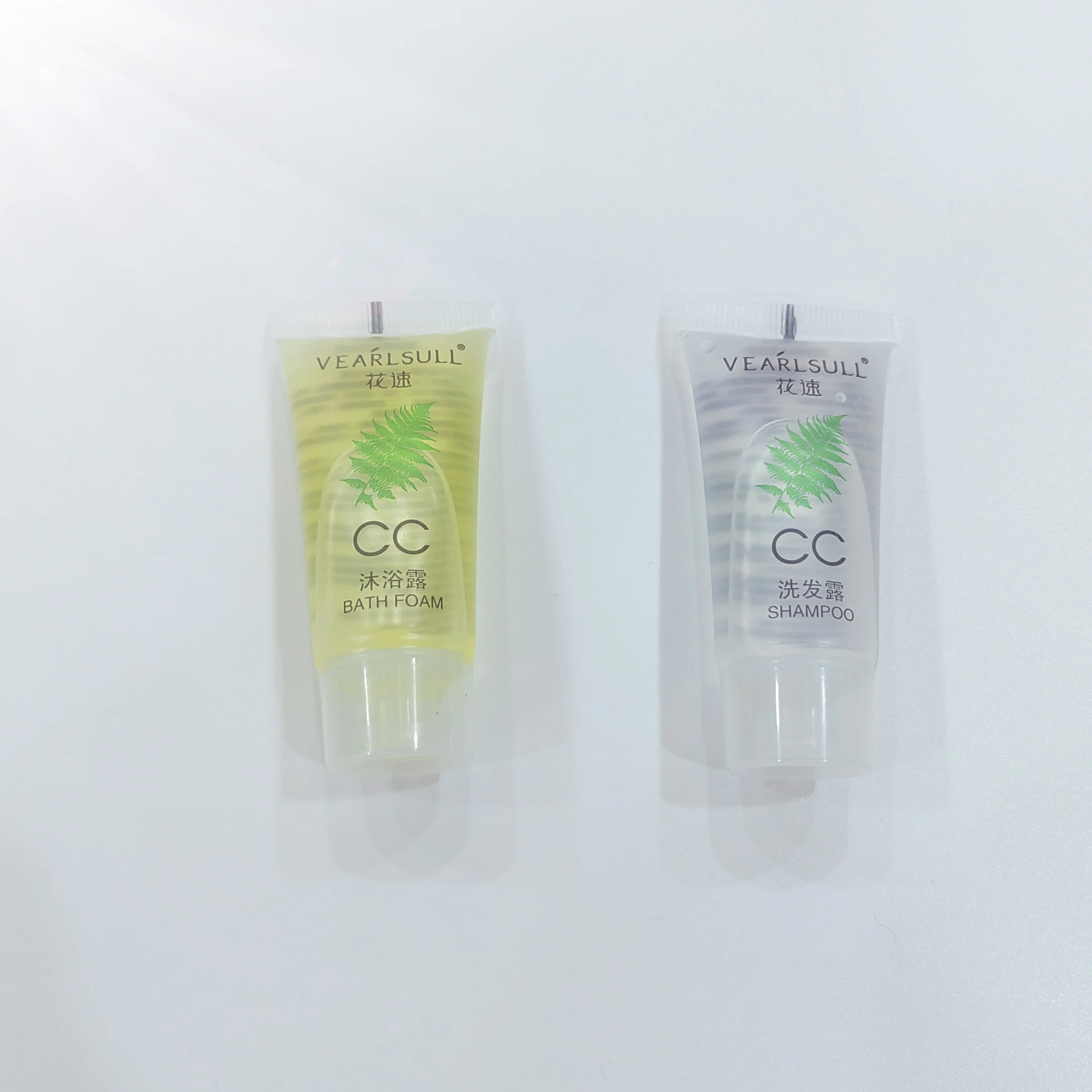 custom hotel shower gel tubes disposable hotel amenities mini shampoo and conditioner set