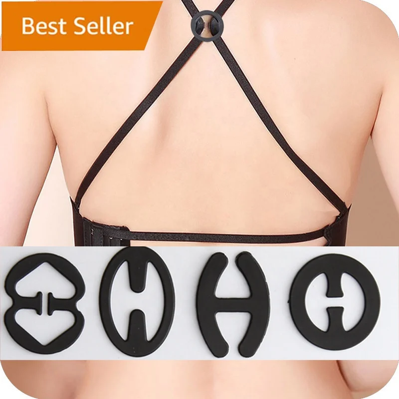 Factory wholesale Clips Bra Strap Clips Made in the USA Racer Back Conceal Straps Buckles Cleavage Control Clips for Bra