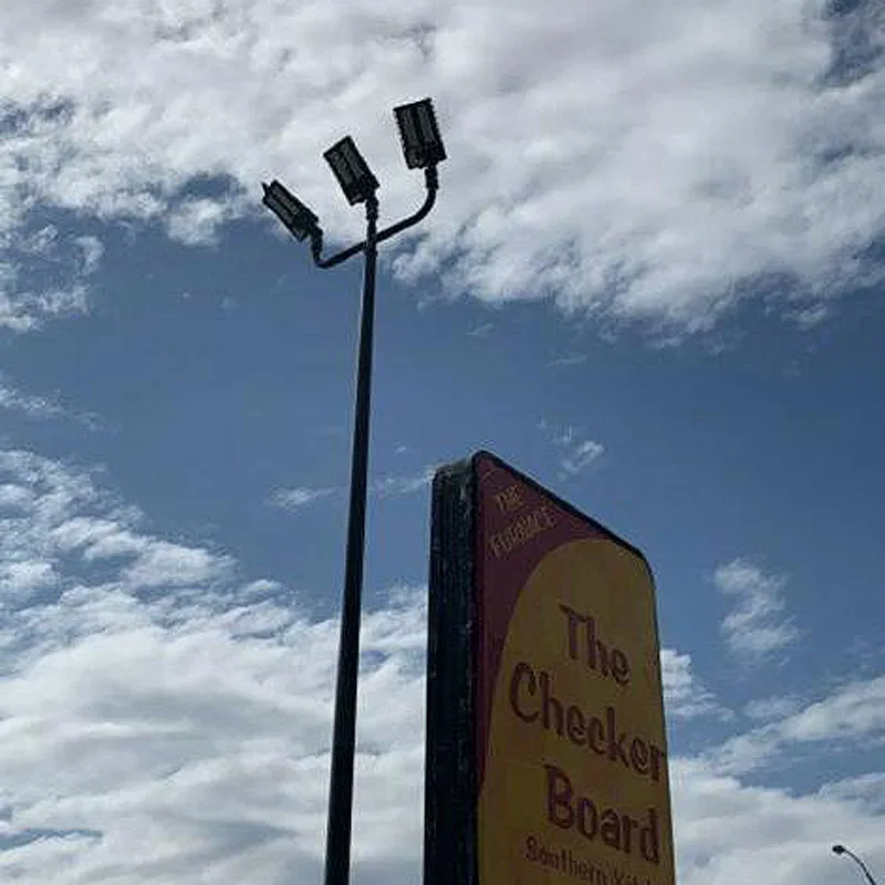 Round Steel Bullhorn with 2 Arms at 180 Degrees