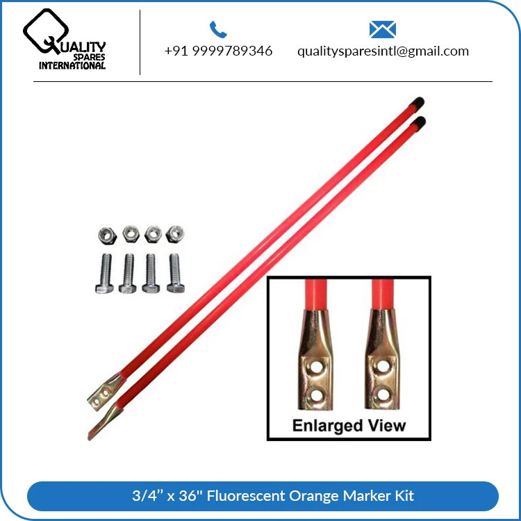 Купить Высококачественные 1308110 смотровые стержни 3/4 дюйма x 36 дюймов комплект флуоресцентных оранжевых маркеров-болты на Bas по оптовой цене
