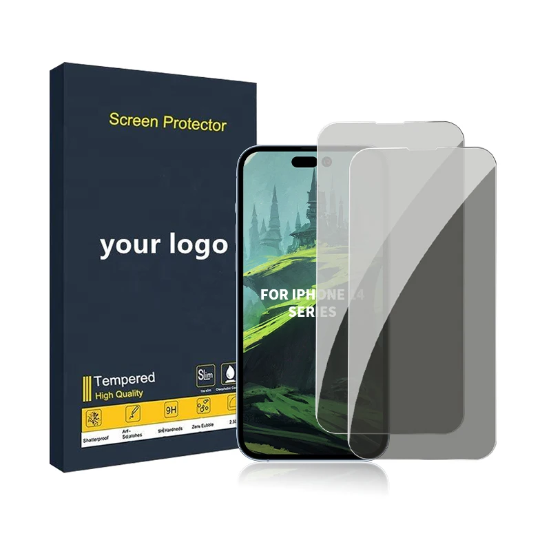 Glass Tempered Max Pro Privacy Pack 3 Film Silk 9D Matte Phone Tpu Anti Print Mobile Camera Screen Protector For Iphone 14