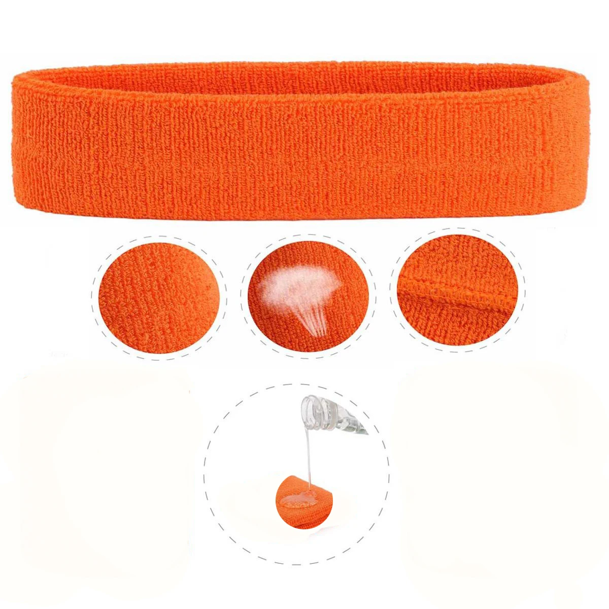 
Sweat Band Gym Headband Basketball Yoga Sport Stretch Head Hair Band Sweat Band Universal Headband Sport Sweatbands 