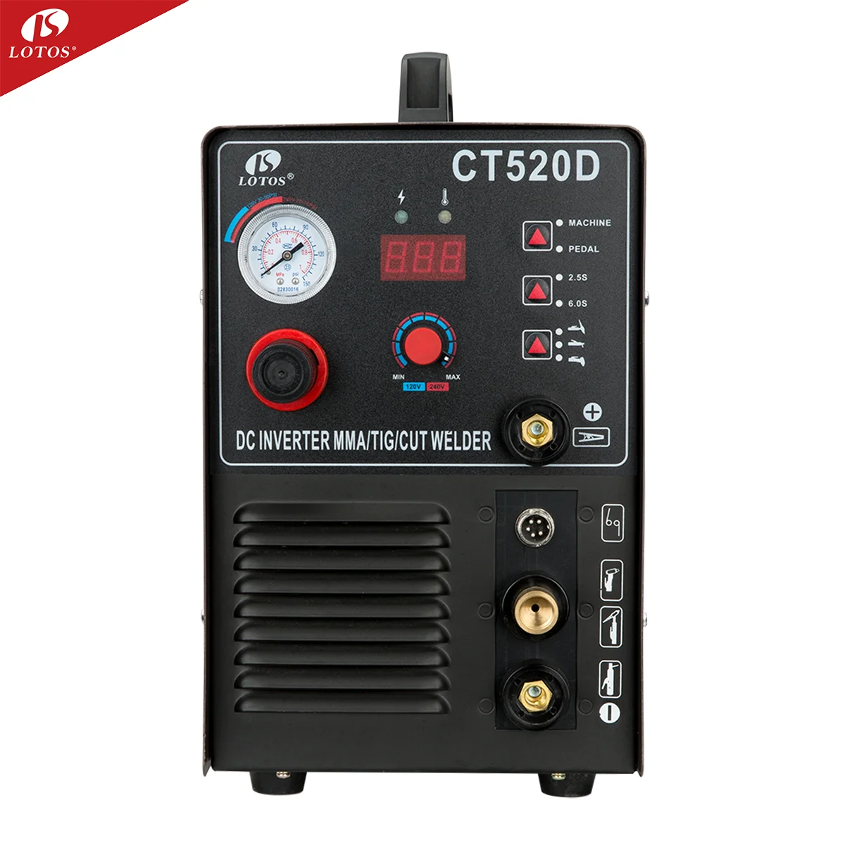 Lotos CT520D cutting machine IGBT Type Electric welder TIG MIG MMA Welder welding machine with welding holders