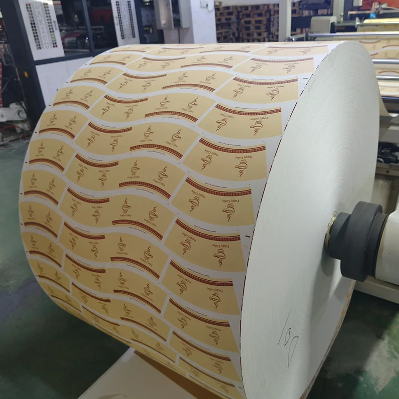 Factory Direct Sales Printer Fan PE Coated Paper Roll For Cup And Bowl Pe Coated Paper Cup Roll Raw  Material For Paper Cups