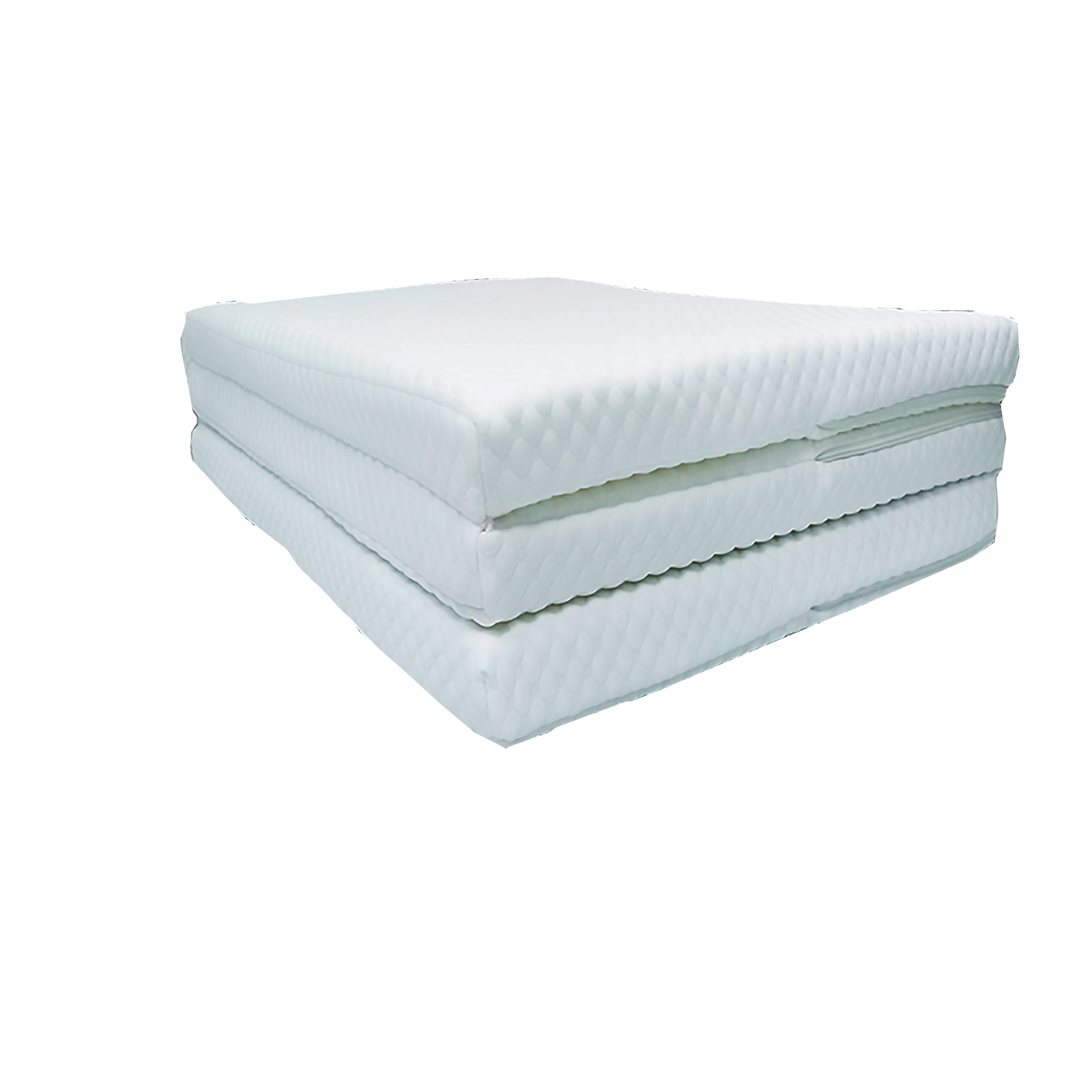 Skylee 3D Pe Pp Air fiber POE new style smart foldable travel bed tri-folding mattress