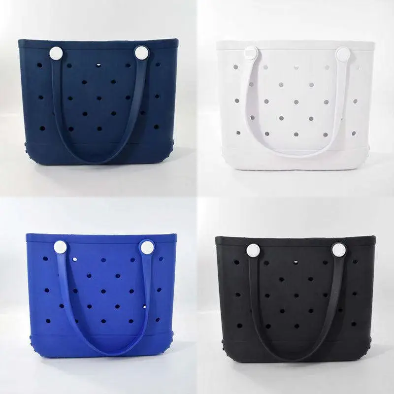 Hot Selling Eva Beach Tote High Quality Tote Beach Bag Silicone Large Beach Bag Luxury Shopping Bag For Women