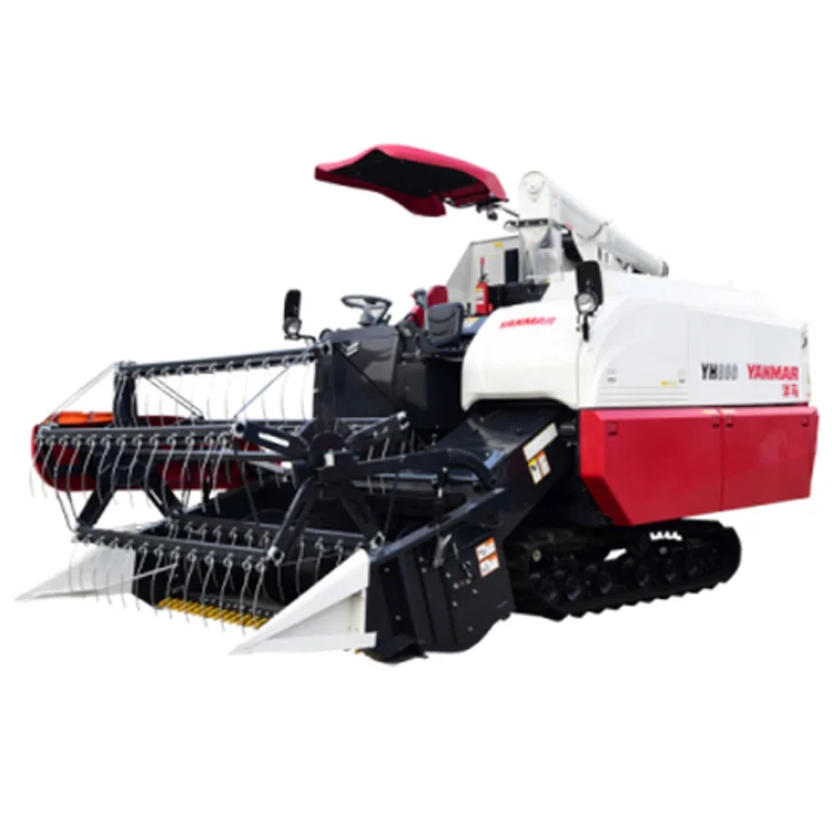 wheat combine harvester YH880 rice Harvester machine Crawler in japan