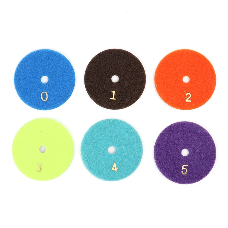 OEM 3 inch 80mm In Stock dry polishing pad convex polishing pad