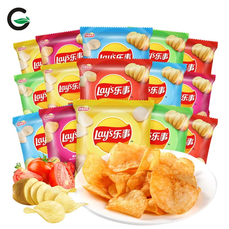 Wholesale snacks Wholesale Exotic Snacks Asian Snacks Lay Potato Chips Mixed Flavors 40g Customizable Labels