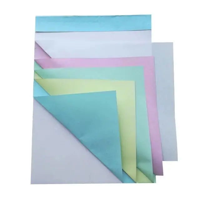 Customized carbonless paper 1/2 3-4 ply ncr continuous price paper copy carbonless paper roll