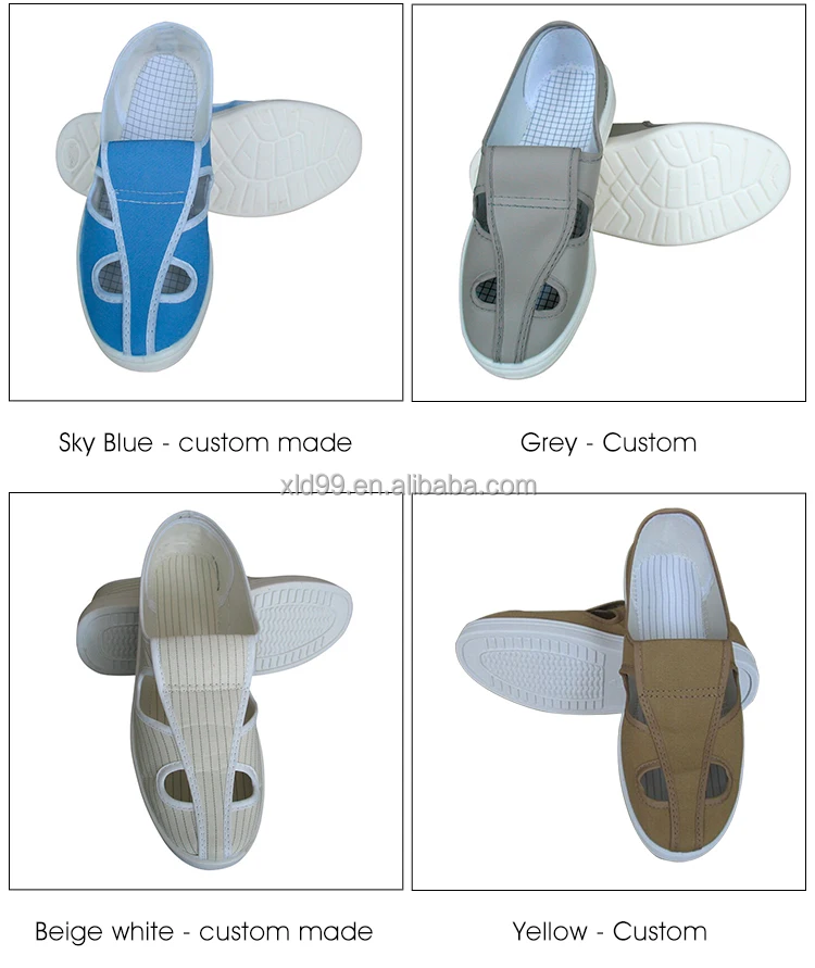 Cleanroom coverall antistatic house safety shoes cheap price