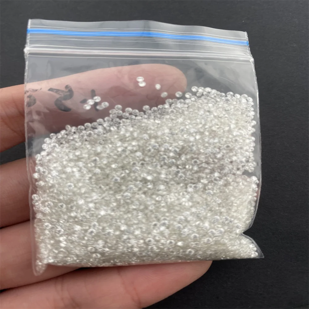 Small size 1.0-3.0mm melee stones for watch hip hop jewelry white def diamond per carat synthetic loose vvs moissanite