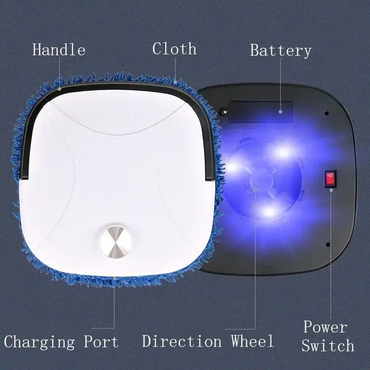 All-in-One Intelligent Household Floor Cleaner Wet or Dry Double Humidification Spray Mop Flat Mop Robot Sweeper