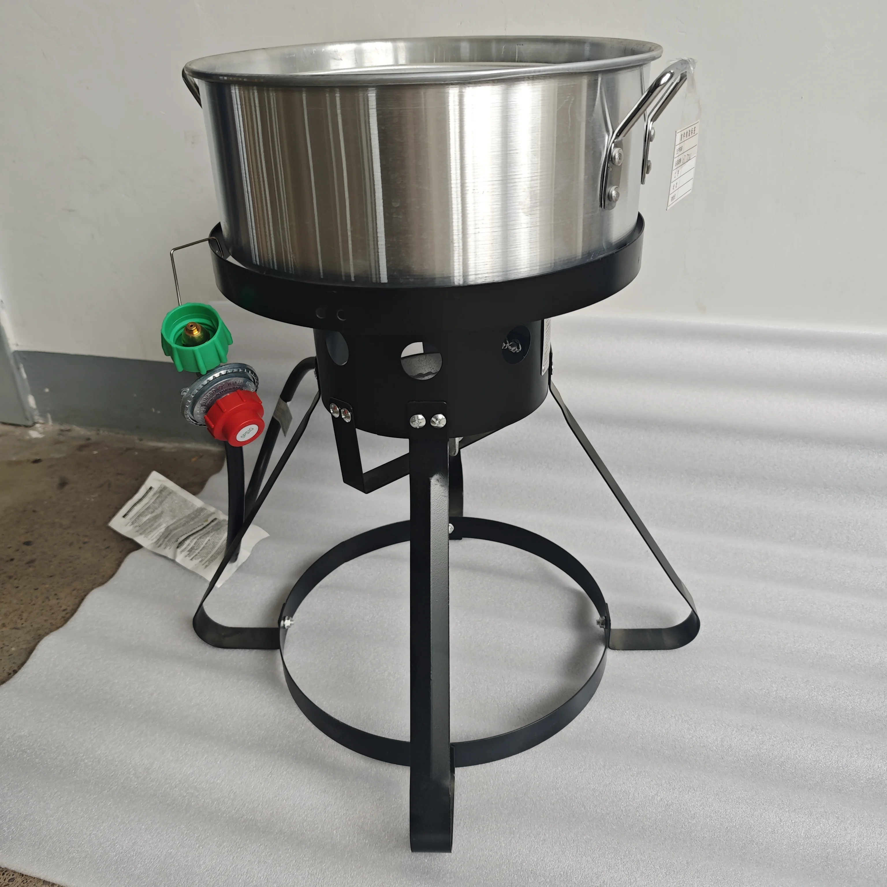 10QT алюминиевая корзина для рыбы на открытом воздухе кастрюля коптильня морепродуктов набор фритюрницы