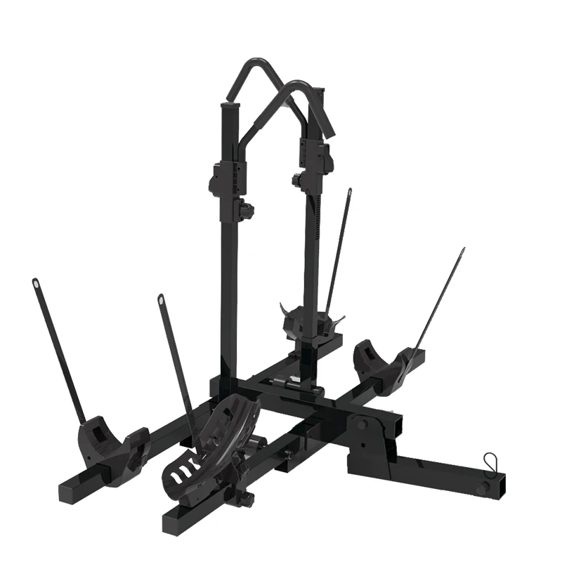 factory 2inch Tow Ball Universal Rear Mounted Bike Carrier Bicycle Auto Car Rack For 2 Bikes Tow Bar Bike Rack