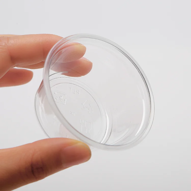 Transparent E-co Friendly 2 Oz Small Take Out Sauce Soy Packing Plastic Takeaway Disposable Sauce Cup With Lid