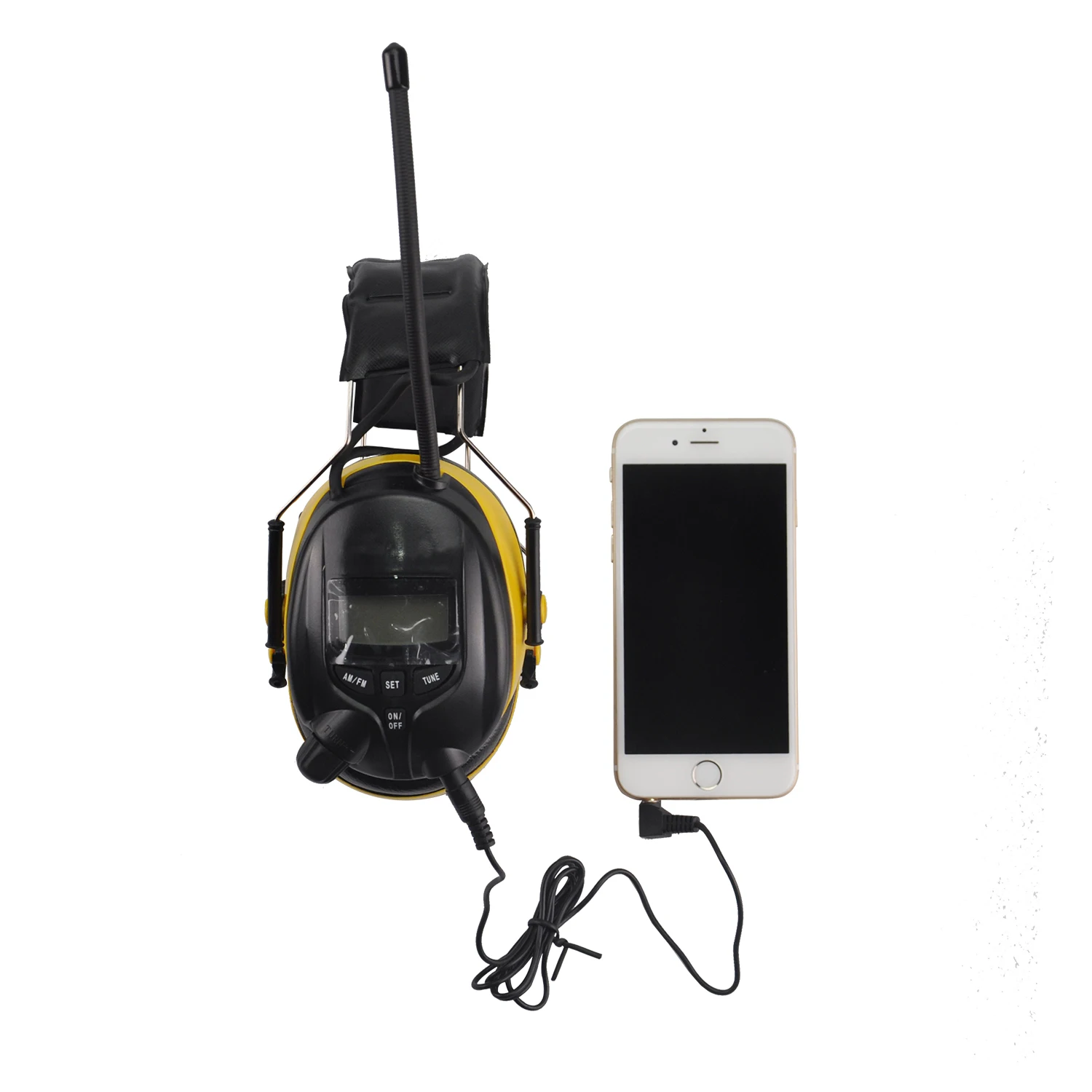 AM/FM Radio Headphone with Digital Display Ear Protection Noise Reduction Earmuffs Comfortable Hearing Protector