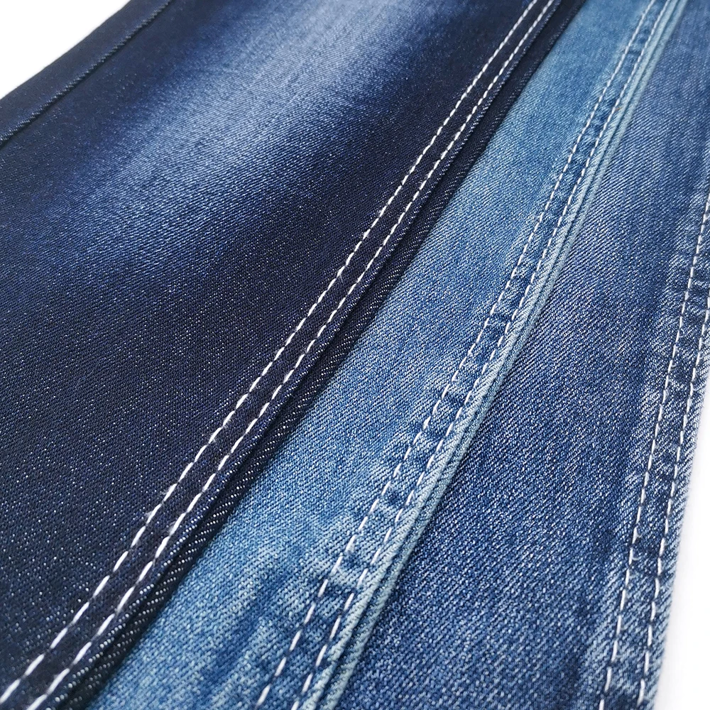 180-cm woven blue stretch denim fabric for jacket  10OA+10*10/75D+20D TR