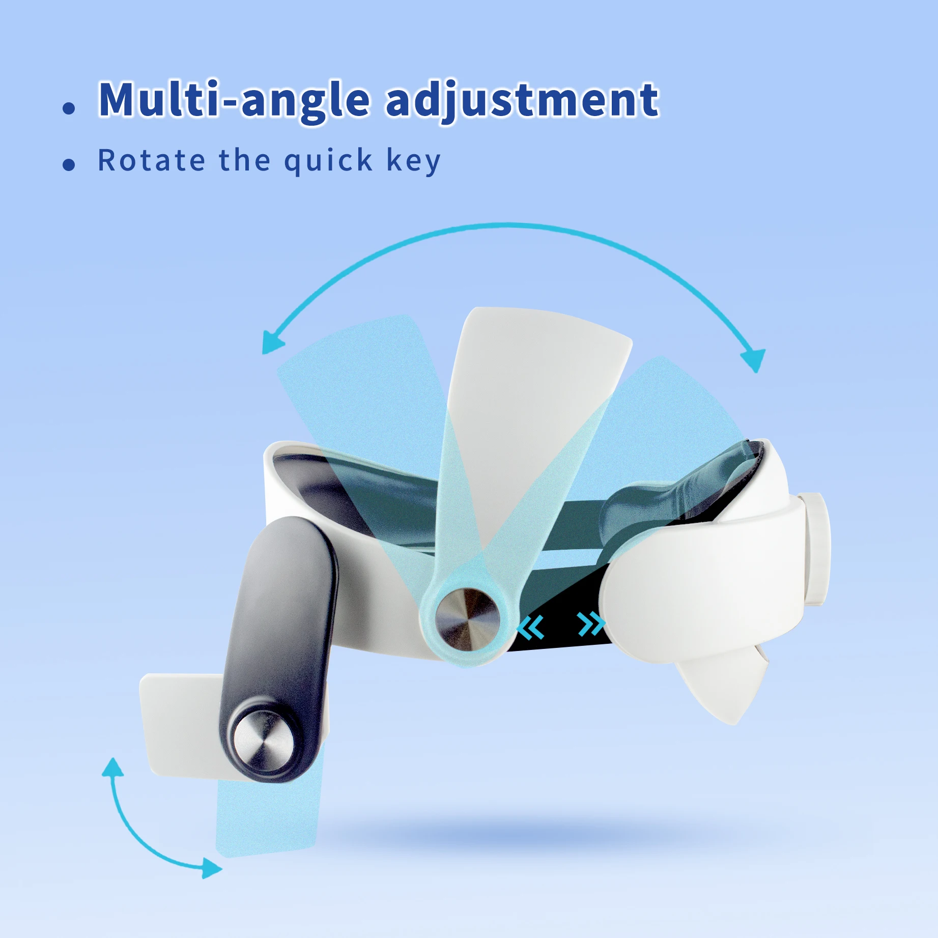 Enhanced Gaming Continuous Connection Reduces Head Weight Without Pressing Suitable for Oculus quest 2 Controller Elite Strap