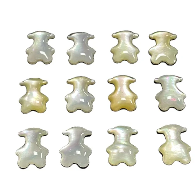 
Pearl Fritillaria gradual color transparent glue bear baby fashion accessories 