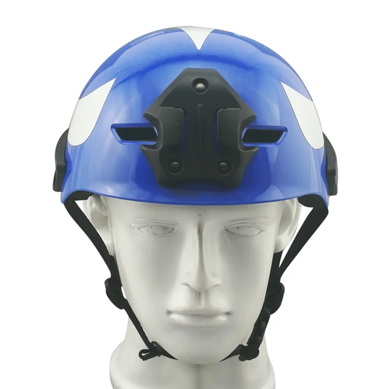 China supplier accepted customer requirements outdoor activity caving abs shell wild water helmet rail with EN1385