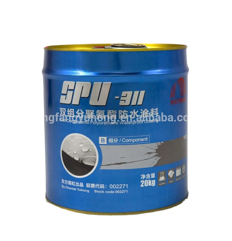 Double component liquid rubber polyurethane roof coating