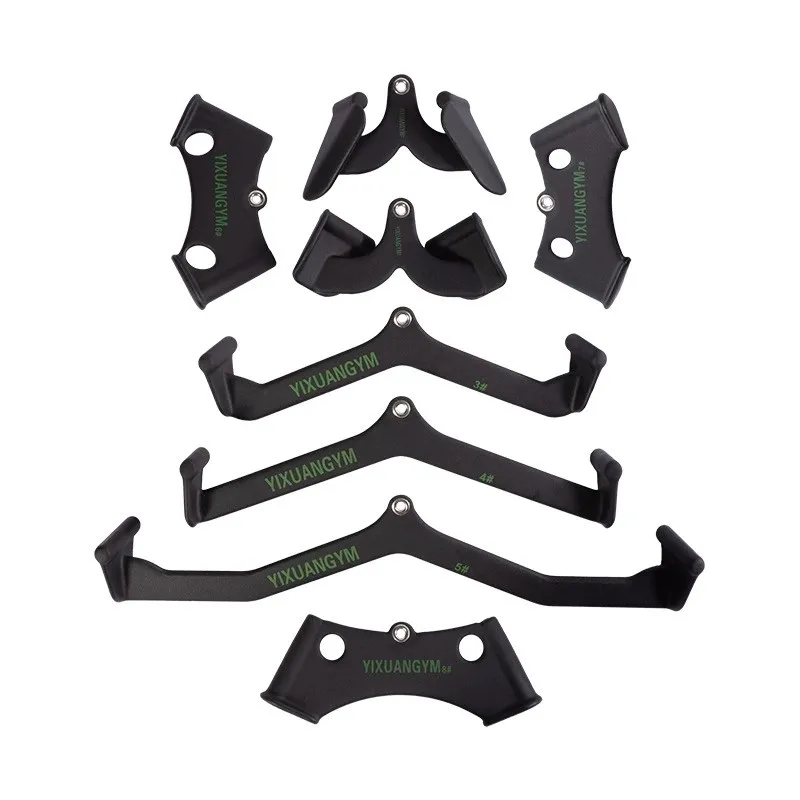 YIXUANGYM T-bar V-bar Pulley Cable Machine Attachments, Bicep Curl Tricep Lat pulldown Bar Back Strength Training Handle Grips