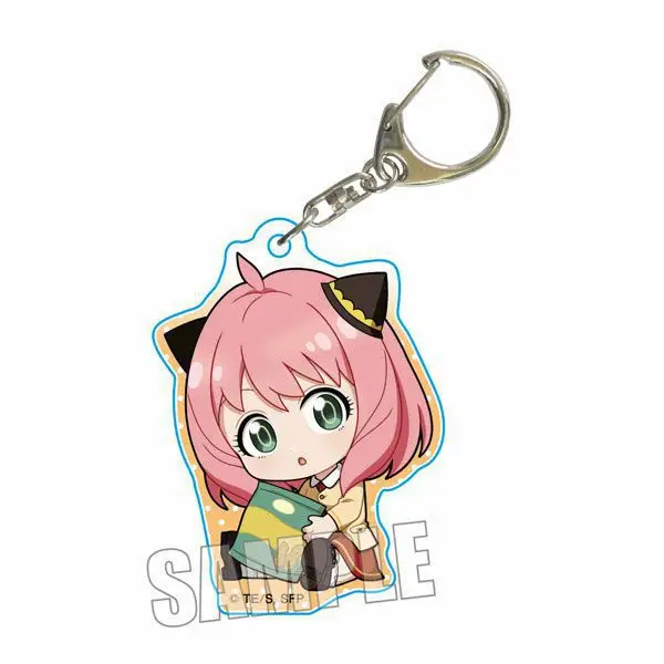 2000 Styles High Quality 5cm Size Japan Anime Cartoon Key Chains Spys Family Double Sided Acrylic Keychain Ring