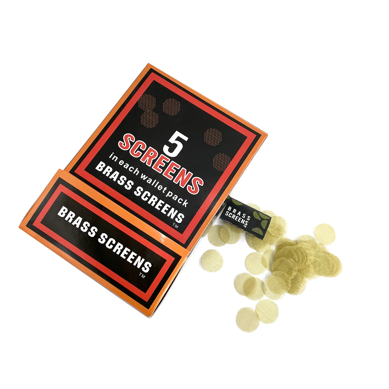 High Quality Brass Bowl Screens Gauzes Silver Mesh Guazes Fittings Tobacco Smoking Pipe Screens with Storage Box