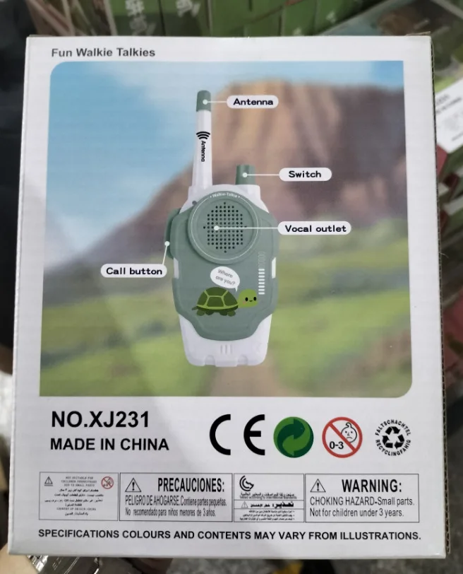 xj231 model of 300 meters distance walkie talkie for kids