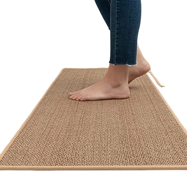 Multifunctional kitchen non-slip and waterproof floor mat vertical mat craft woven floor comfart mat