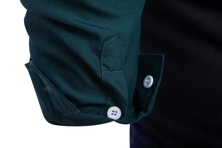 
Cheap China Wholesale Clothing Mens Long Sleeve Stripe Color Shirt Patchwork Casual Shirts 