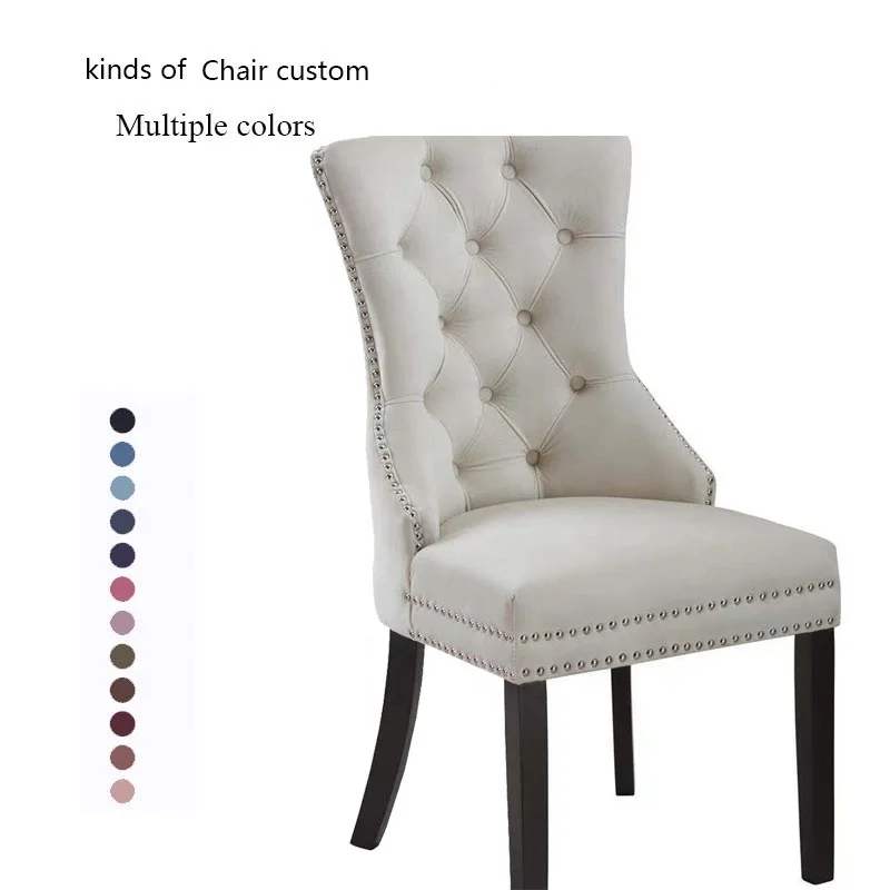 Chaises de salle manger solid restaurant hotel upholstered modern luxury high back dining chairs