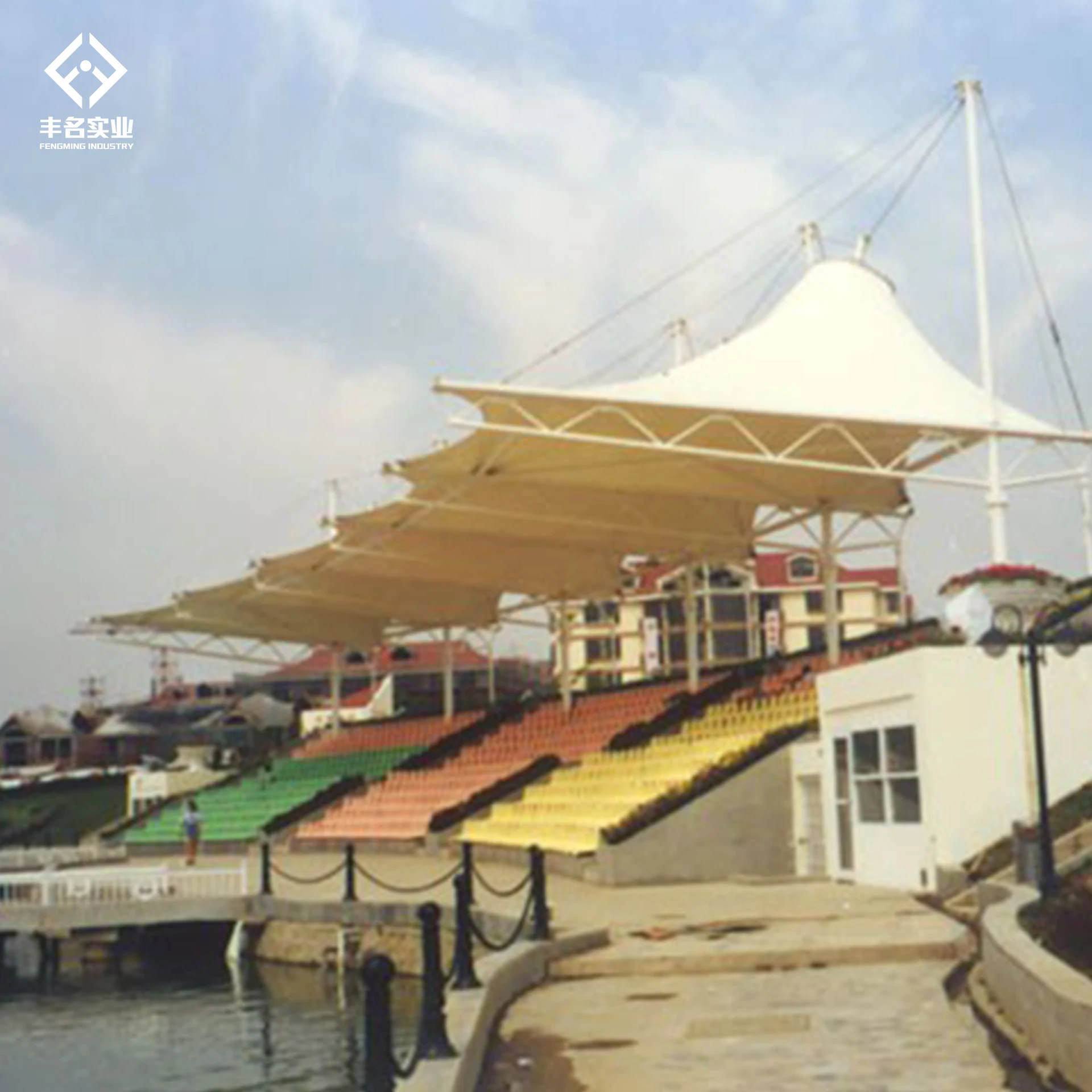 membrane structure building Ptfe/Pvdf/ETFE customizable tensile membrane structure