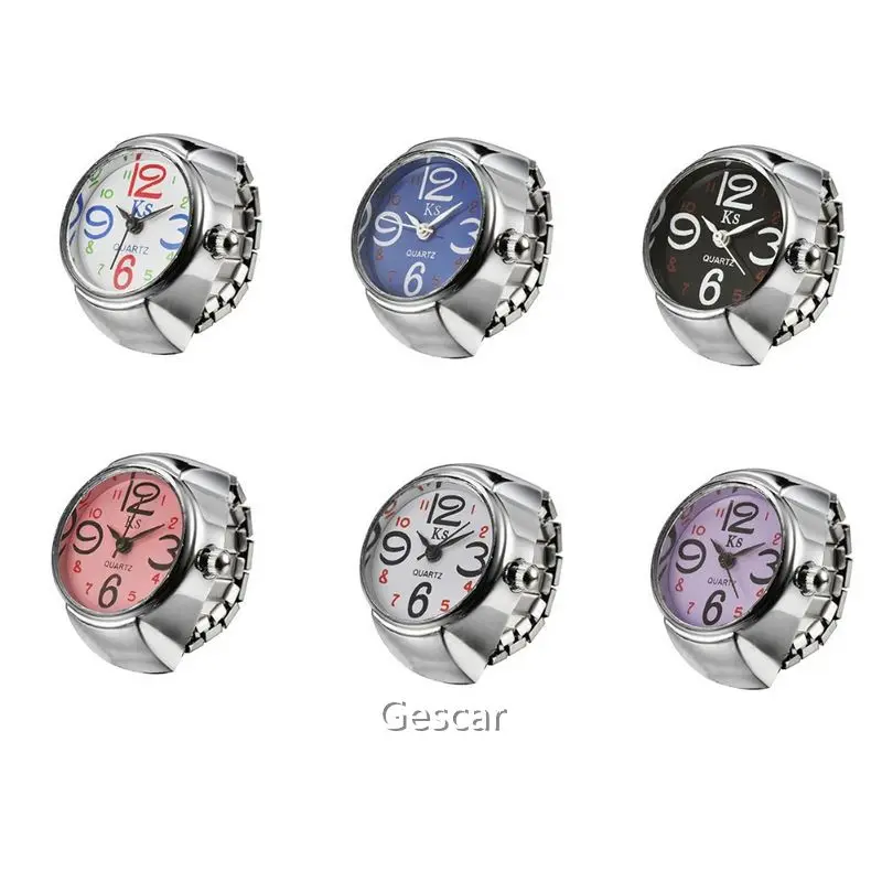 Hot Sale Waterproof Ring Watch Creative Fashion Stainless Steel Quartz Ring Watch Stlyish Gift Finger Ring Watch