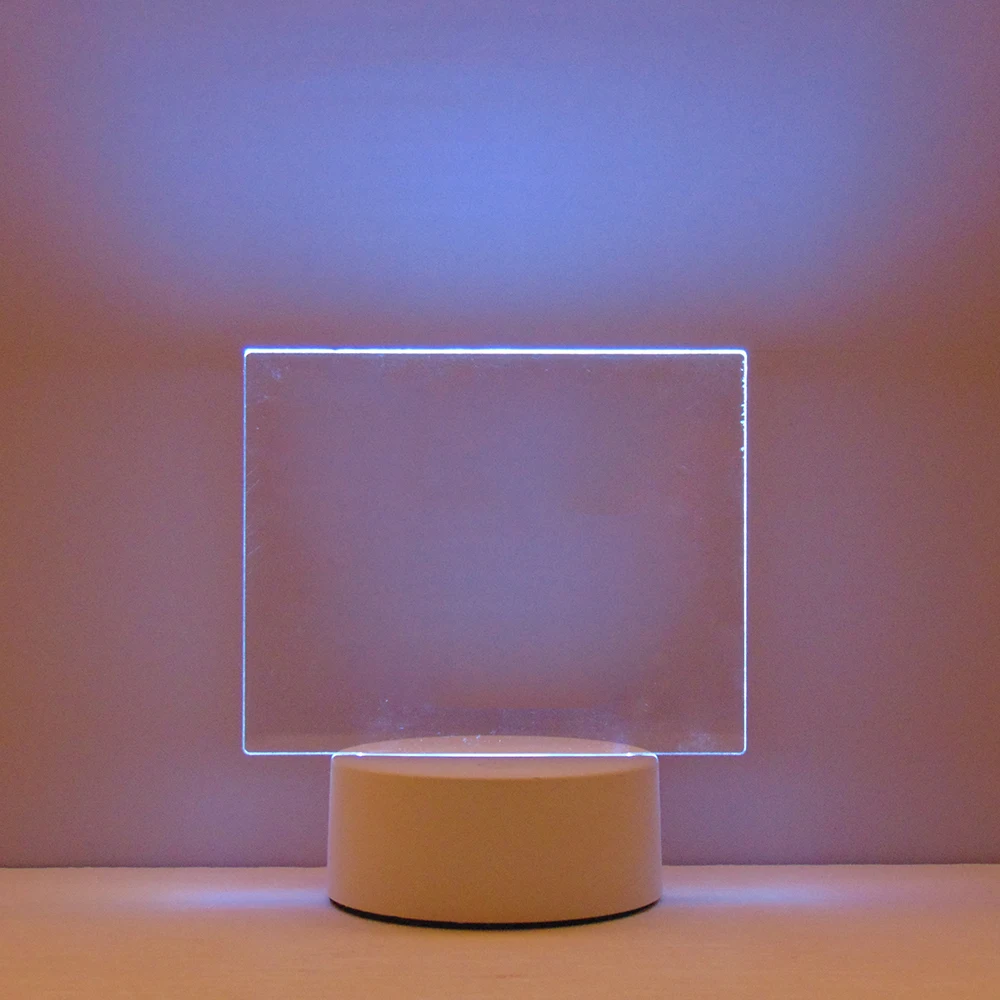 LED 16 Color Change Customize Logo Lamp 3D Illusion Acrylic Lamp Gift Table Night Light for bedroom