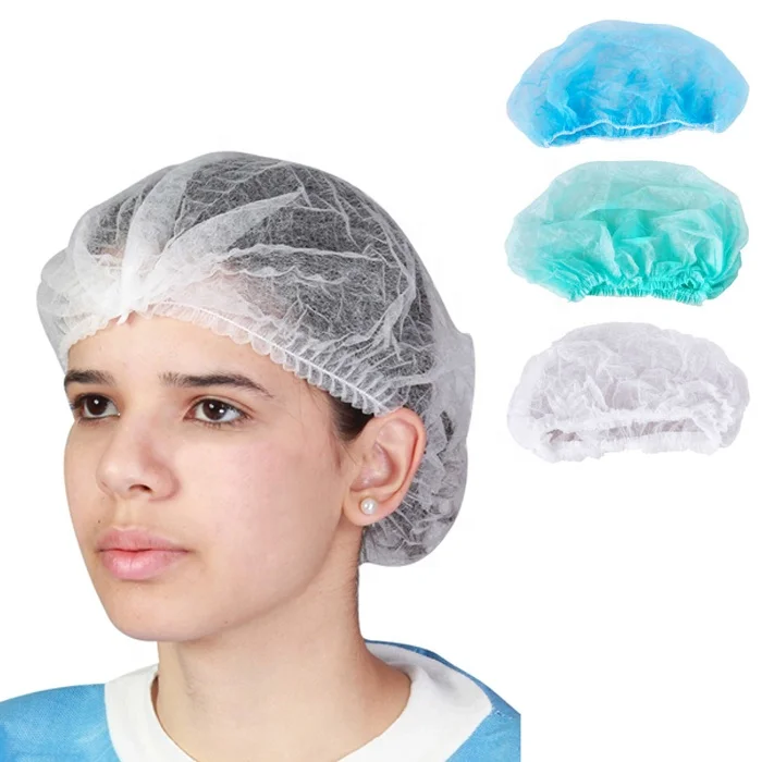 High Quality Non-Woven Disposable Clip Mob Cap Made from Durable PP Material