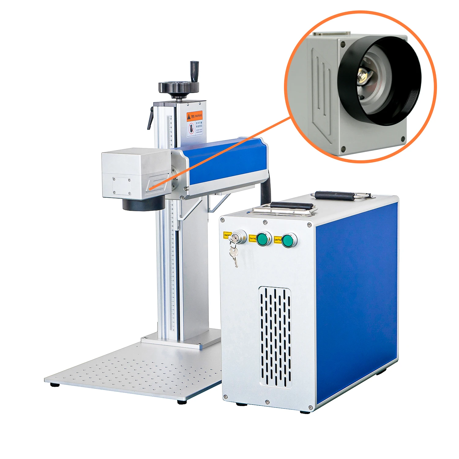 SG7110 1060nm 1064nm 355nm CO2 волоконный УФ-лазерный сканирующий гальванической головкой Входная апертура 10 мм Гальванометр сканер с блоком питания