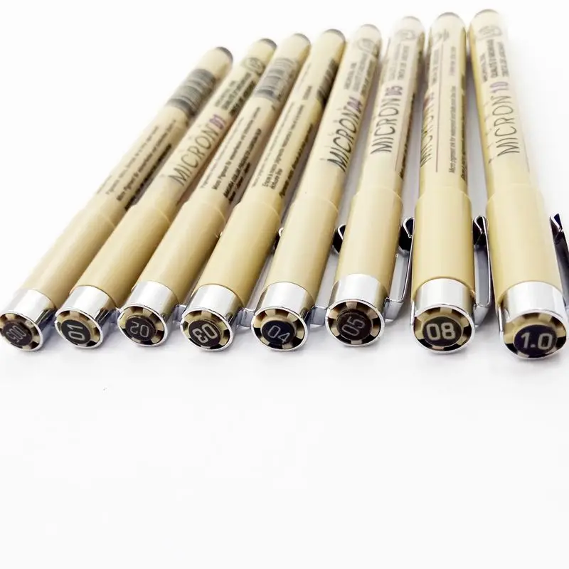 Hot Selling Sakura Black Colour Professional Micro Pen Drawing Needle Pen  Markers For Sketching