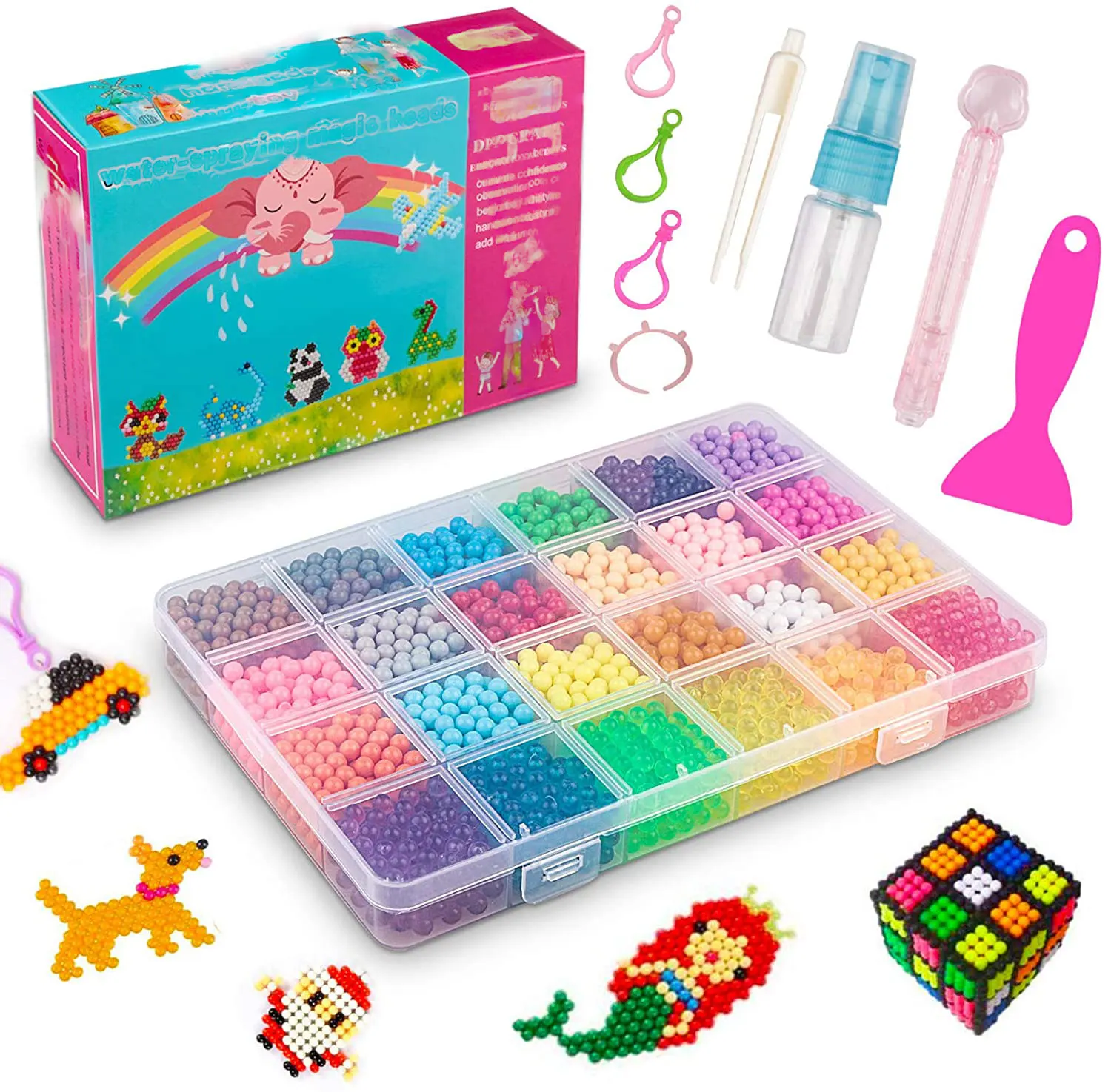 Children Mini Fruit Diy Water Fuse Beads For Kids Crafts Jewelry Making