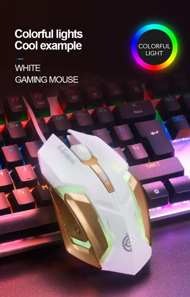 
2400 DPI modes wired mouse gaming mouse 