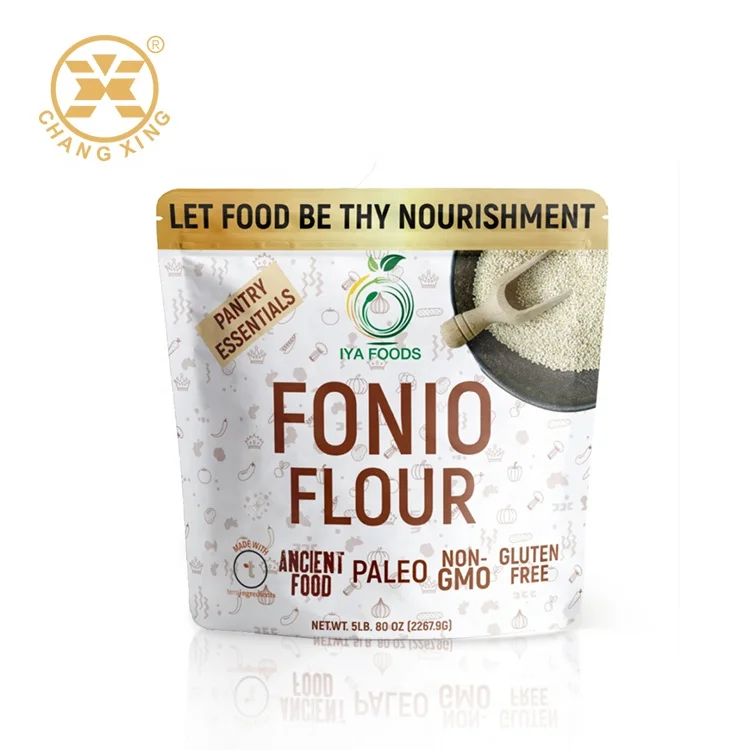 Упаковка Changxing индивидуальный дизайн пищевой порошок tapioca мука жемчужный упаковочный мешок для кукурузного крахмала машина производства пластиковых пакетов